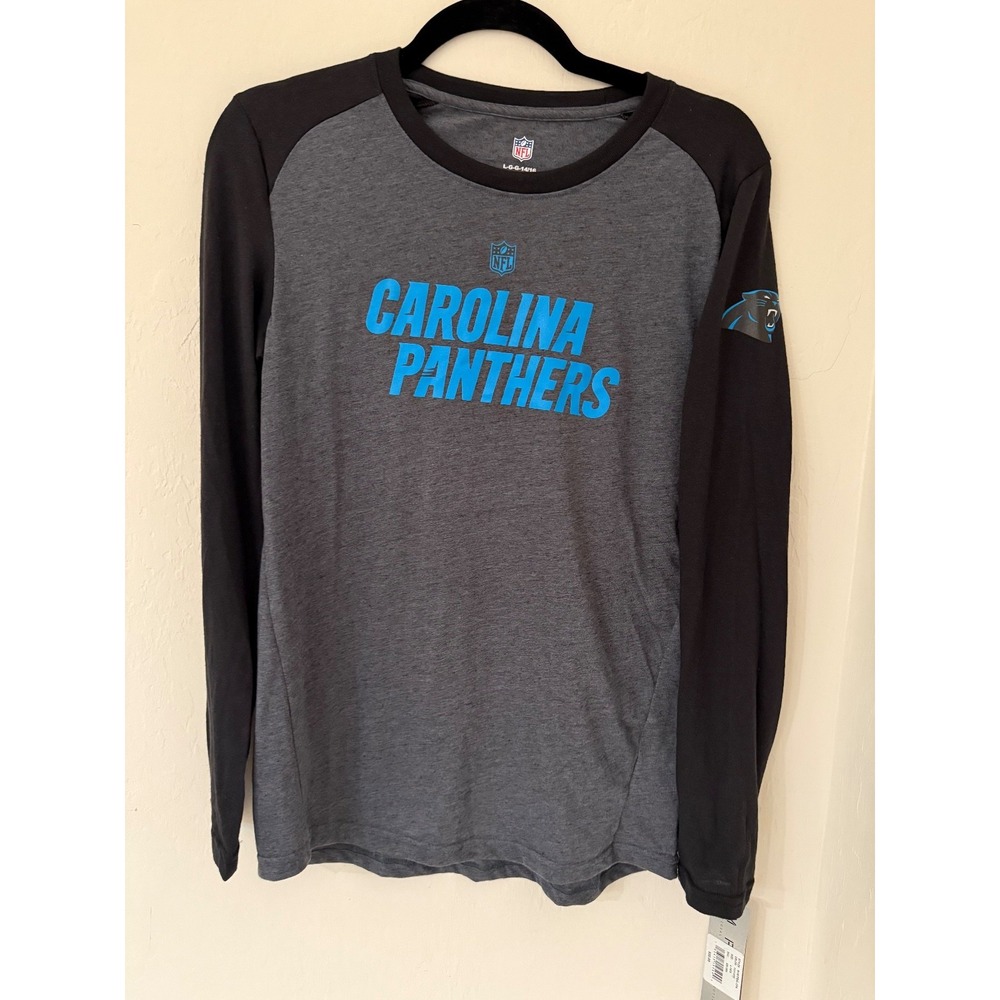 Carolina Panthers NFL Brand Apparel Long Sleeve Shirt - YOUTH Large 14/16
